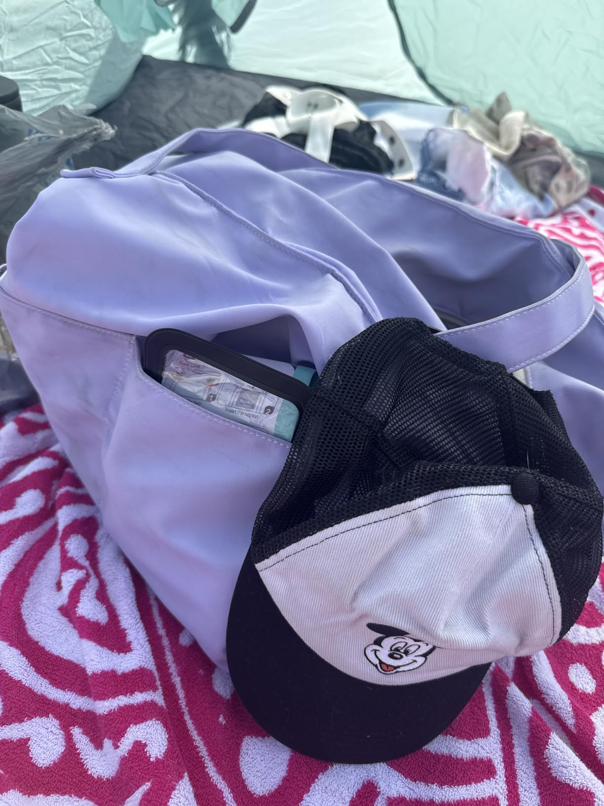 Waterproof Beach Tote Pool Bags for Women Ladies Extra Large Carry On Bag With Wet Compartment for Weekender Travel customer photo 1
