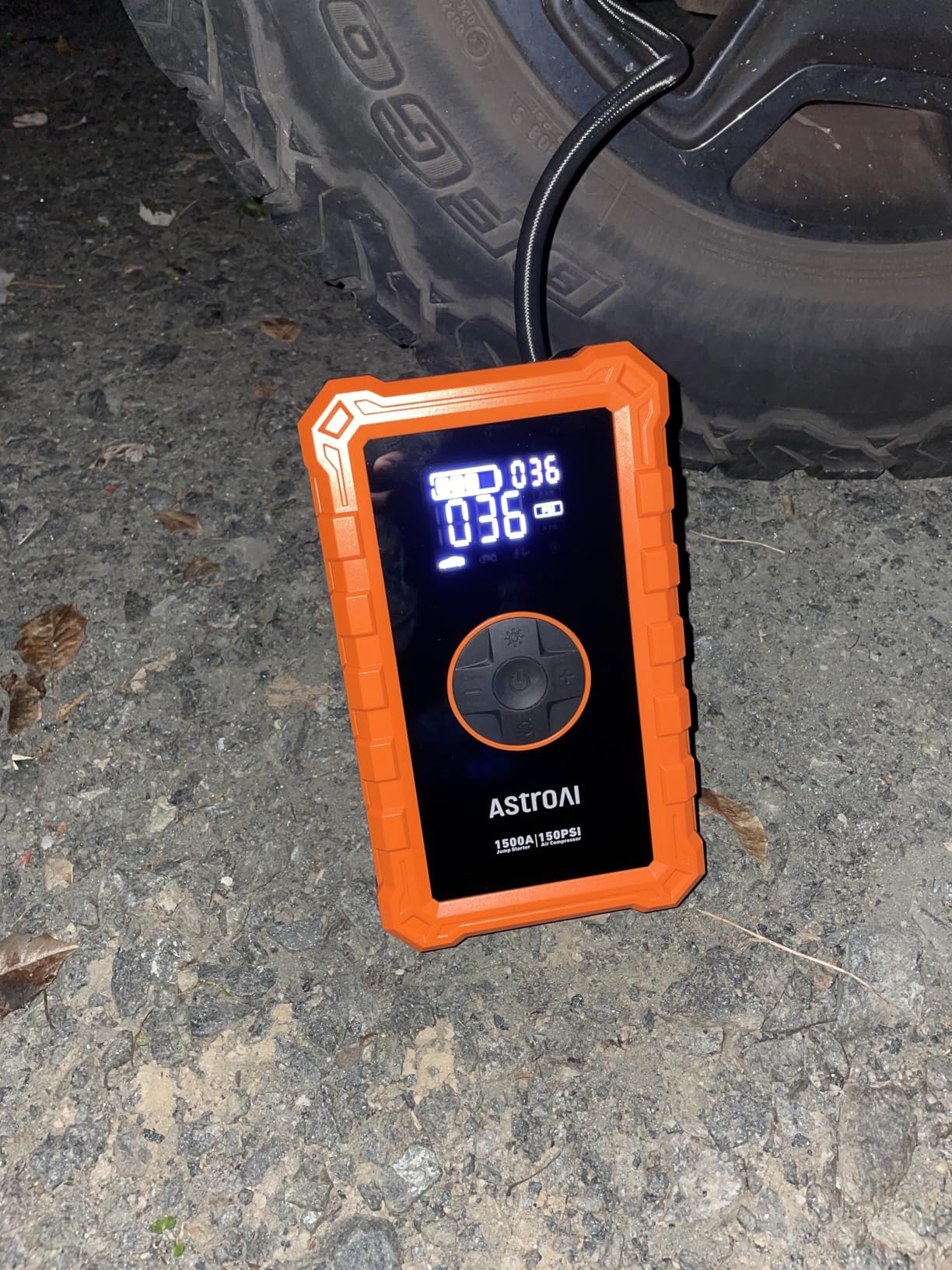 AstroAI S8 Air Jump Starter with Air Compressor, 3000A Peak Car Battery Jump Starter Portable (9.0 Gas/6.5L Diesel) with 150PSI Cordless Auto-Shutoff Tire Inflator customer photo 1