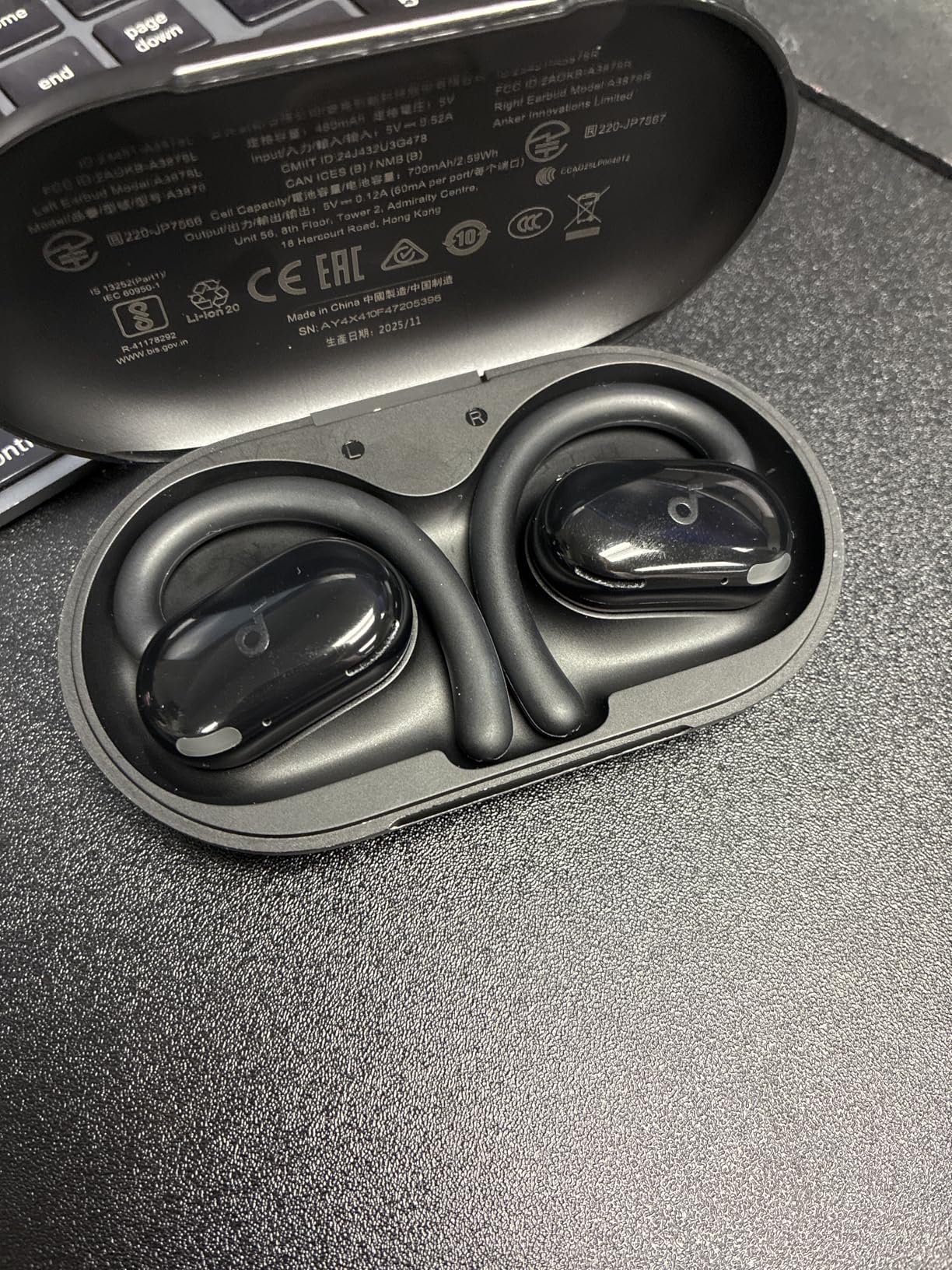 Soundcore V20i by Anker Open-Ear Headphones, Adjustable Ear Hooks, Ultra-Comfort, Snug Fit, Powerful Sound, IP55, 36H Playtime, Bluetooth 5.4, Multipoint Connection customer photo 2