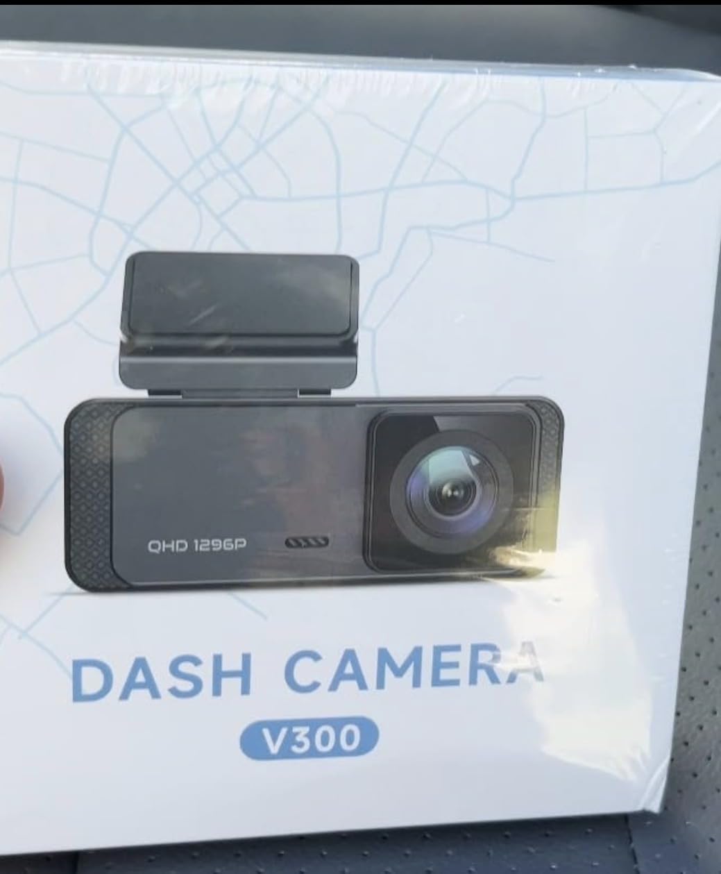 Dash Cam 1296P Front Dashcam, V300 WiFi Dash Camera for Cars with App, Night Vision, Mini Hidden Single Car Camera, Loop Recording, 24H Parking Mode, Support 256GB Max, Black customer photo 1