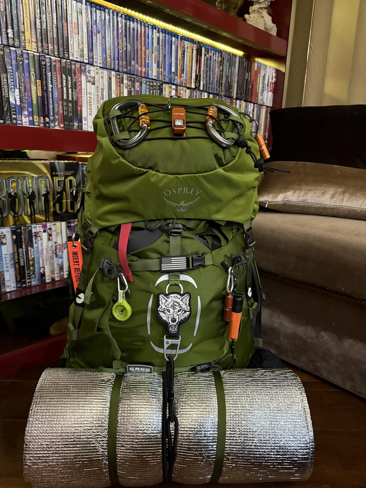 Osprey Aether 65L Men's Backpacking Backpack, Deep Acorn Red, S/M customer photo 1