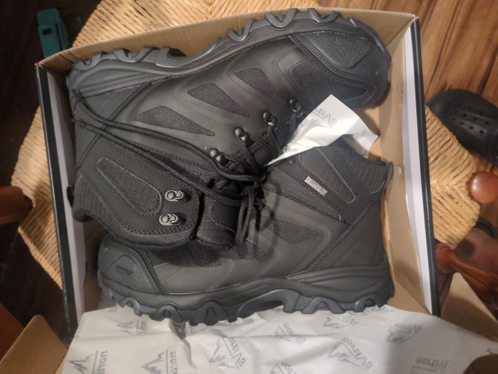 NORTIV 8 Waterproof Work Boots for Men Steel Toe Safety Construction Boots ARMADILLO-STL customer photo 1