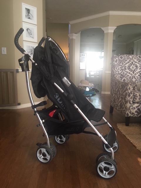 3Dlite Convenience Stroller, Gray - Lightweight Stroller with Aluminum Frame, Large Seat Area, 4 Position Recline, Extra Large Storage Basket customer photo 2
