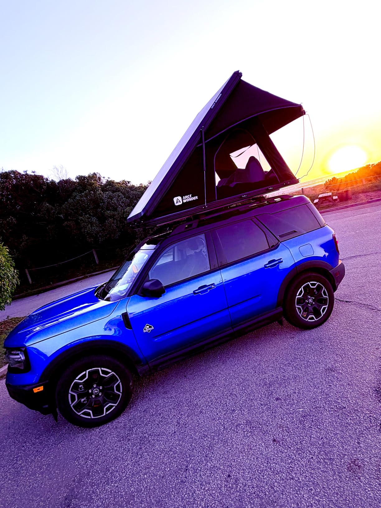 Rooftop Tent Hard Shell, Solar Panel Roof top Tent Hardshell, Pop Up Rooftop Camping for Jeep Truck Car SUV Van Wrangler customer photo 1
