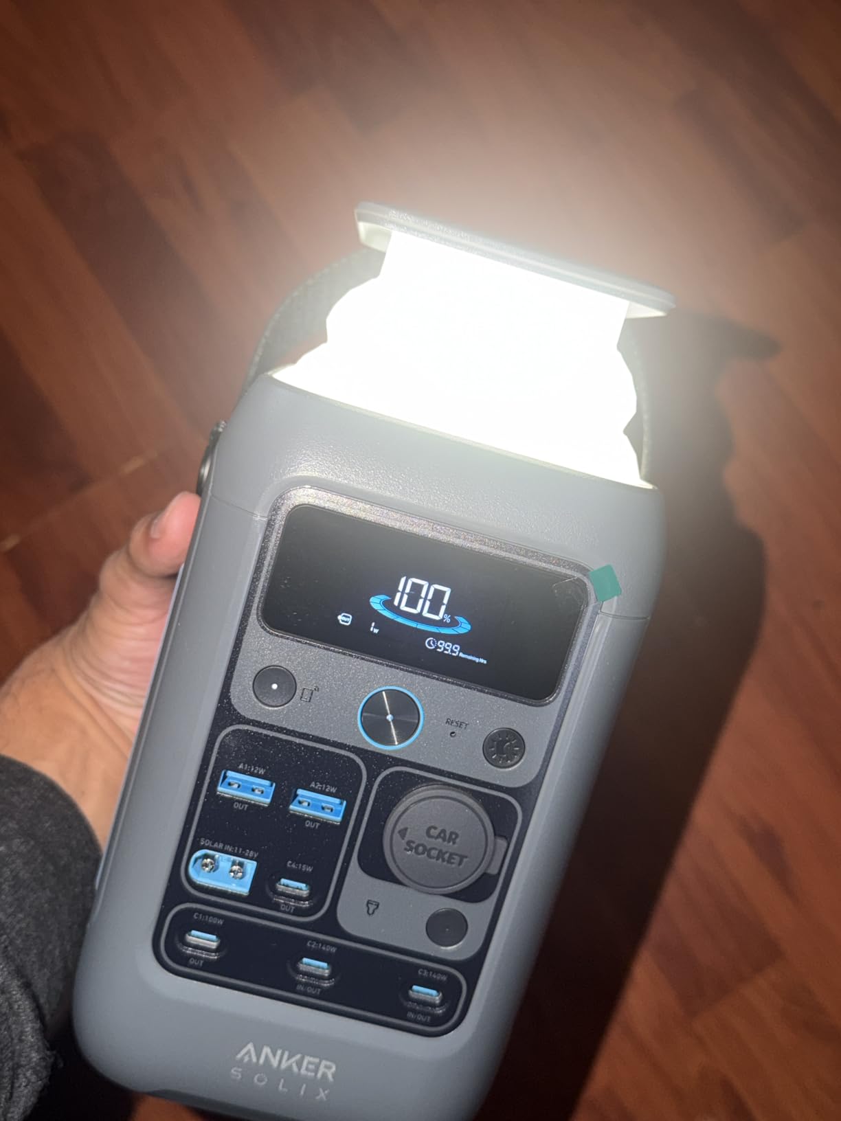 Anker SOLIX C300 DC Power Bank Station, Outdoor 288Wh Portable Power Station, LiFePO4 Battery, 300W Solar Generator, for Camping, Traveling, and Emergencies (No Wall Charger Included) customer photo 1