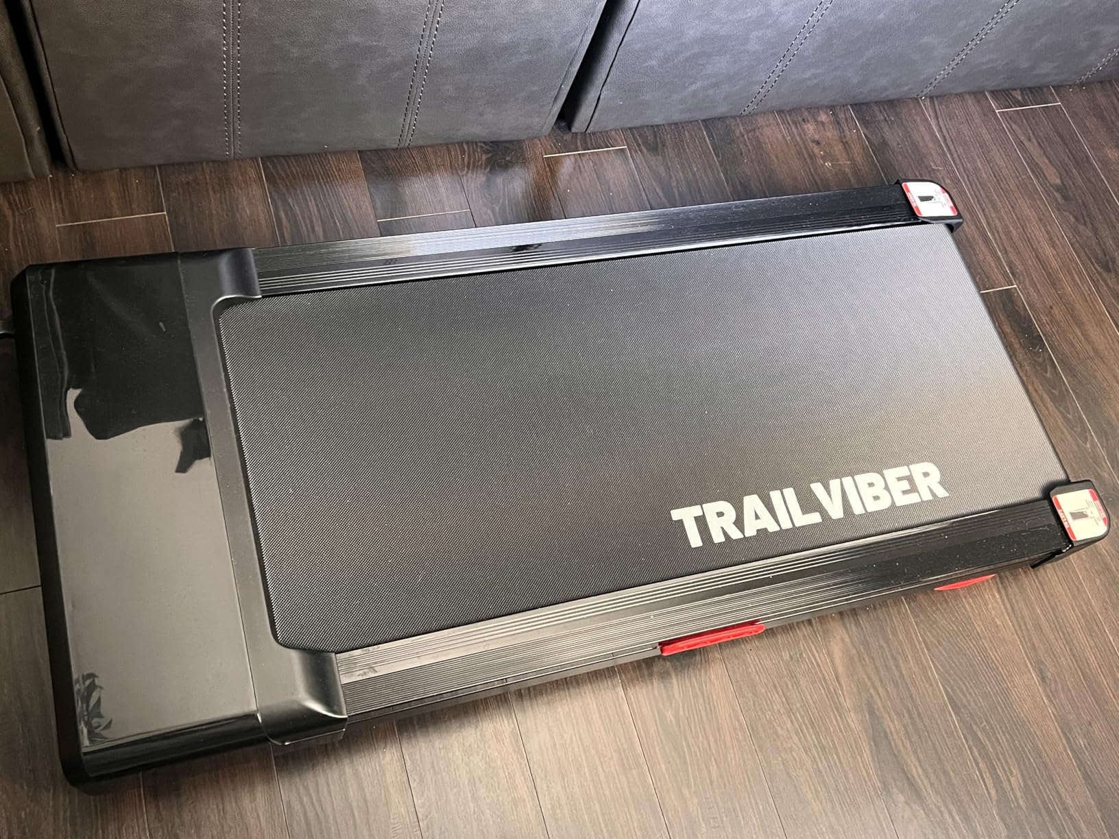 Walking Pad Treadmill 12% Auto Incline, Under Desk Treadmill | 450 lb capacity, 9-level auto incline to 12%, smart APP + Bluetooth speaker, compact treadmills for home, RGB Display customer photo 2