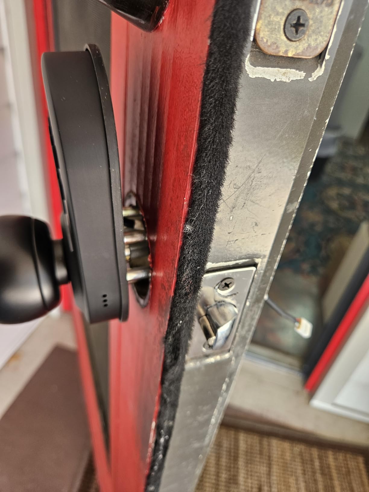 Keypad Smart Door Knob Lock, Yamiry Keyless Entry Digital Lock with Handle, Electronic Code Knob for Front Door, Easy Installation customer photo 1
