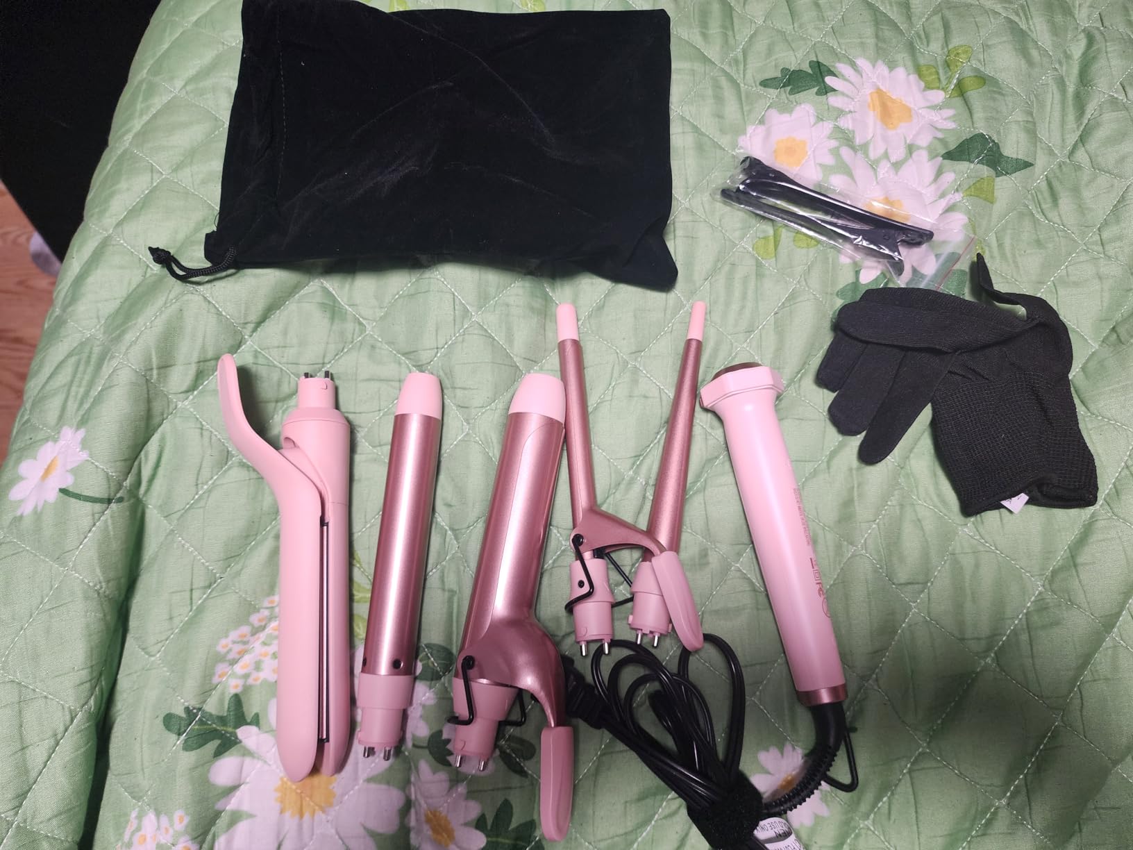Ufree 5 in 1 Curling Iron with Interchangeable Ceramic Barrels (0.35-1.25
