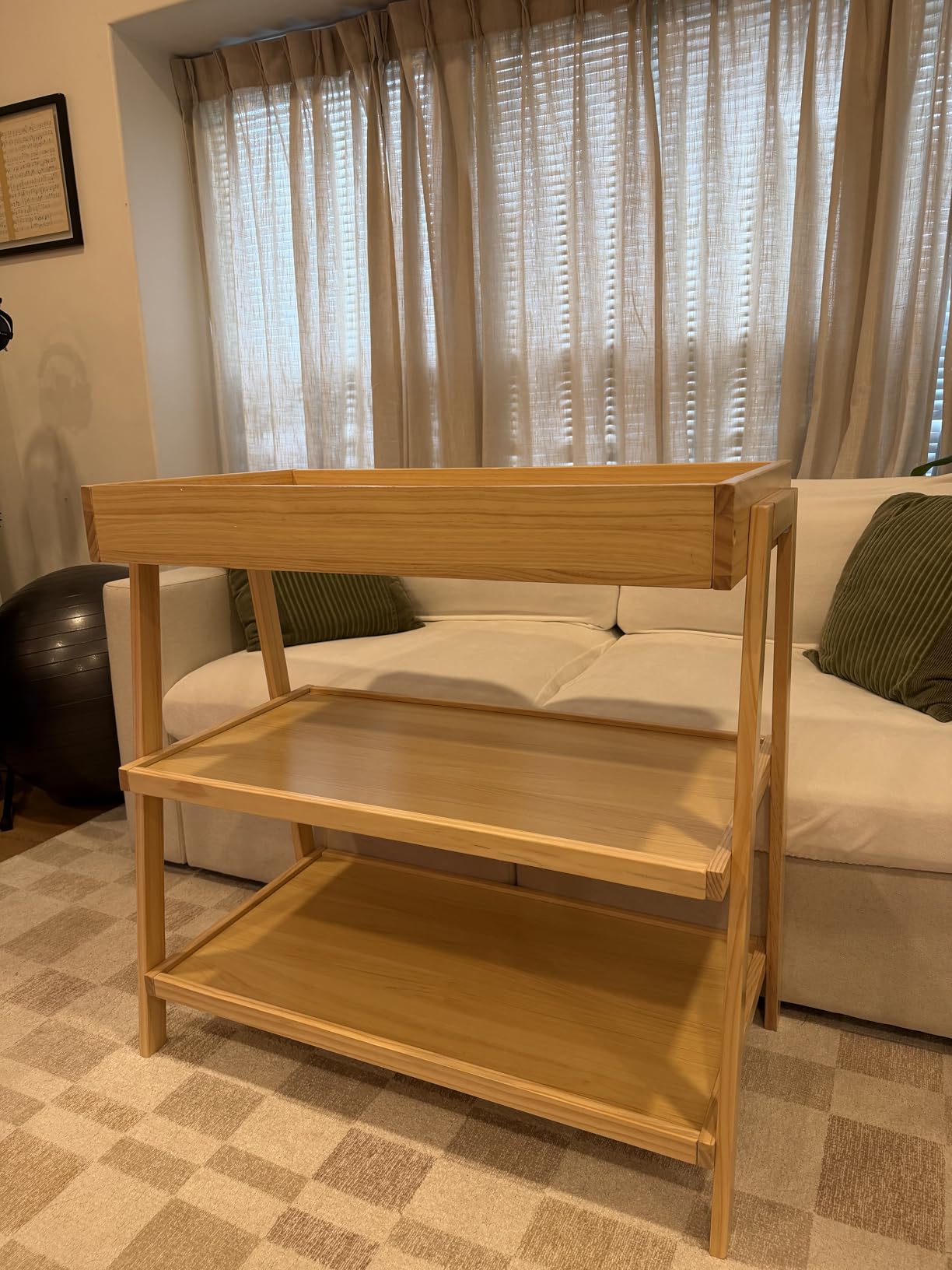 Delta Children Scout Changing Table - Greenguard Gold Certified, Bianca White/Natural customer photo 1