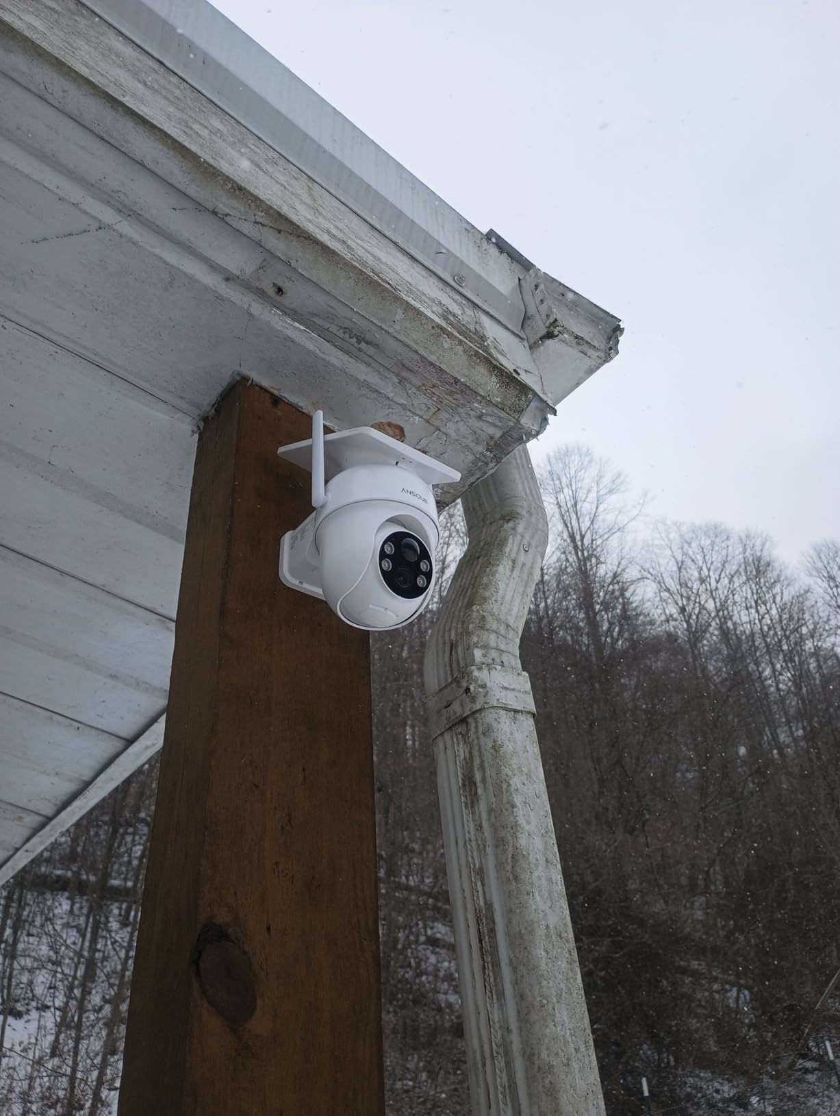 ANSQUE Security Cameras Wireless Outdoor Home System, 4 Camera Kit, No Subscription Fees, Solar Powered, Local Storage, 365-Day Battery Life, 360°PTZ Surveillance, Auto Tracking, 2K Color Night Vision customer photo 1