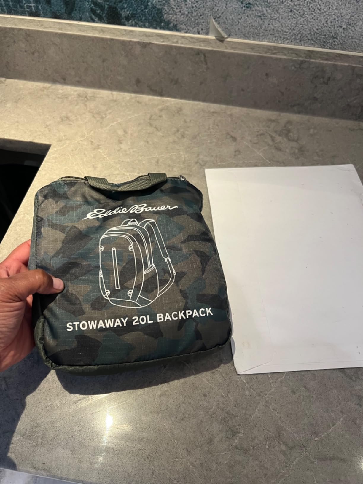Eddie Bauer Stowaway Packable Backpack | Travel | Outdoor | Lightweight | Foldable | Durable | Ripstop Polyester | 20L customer photo 2