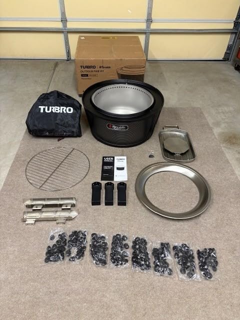 TURBRO 29 Inch Smokeless Fire Pit for Outdoor Wood Burning, Stainless Steel Camping Stove with Stand, Removable Ash Pan, Waterproof Storage Bag, Pluto R29, Black customer photo 2