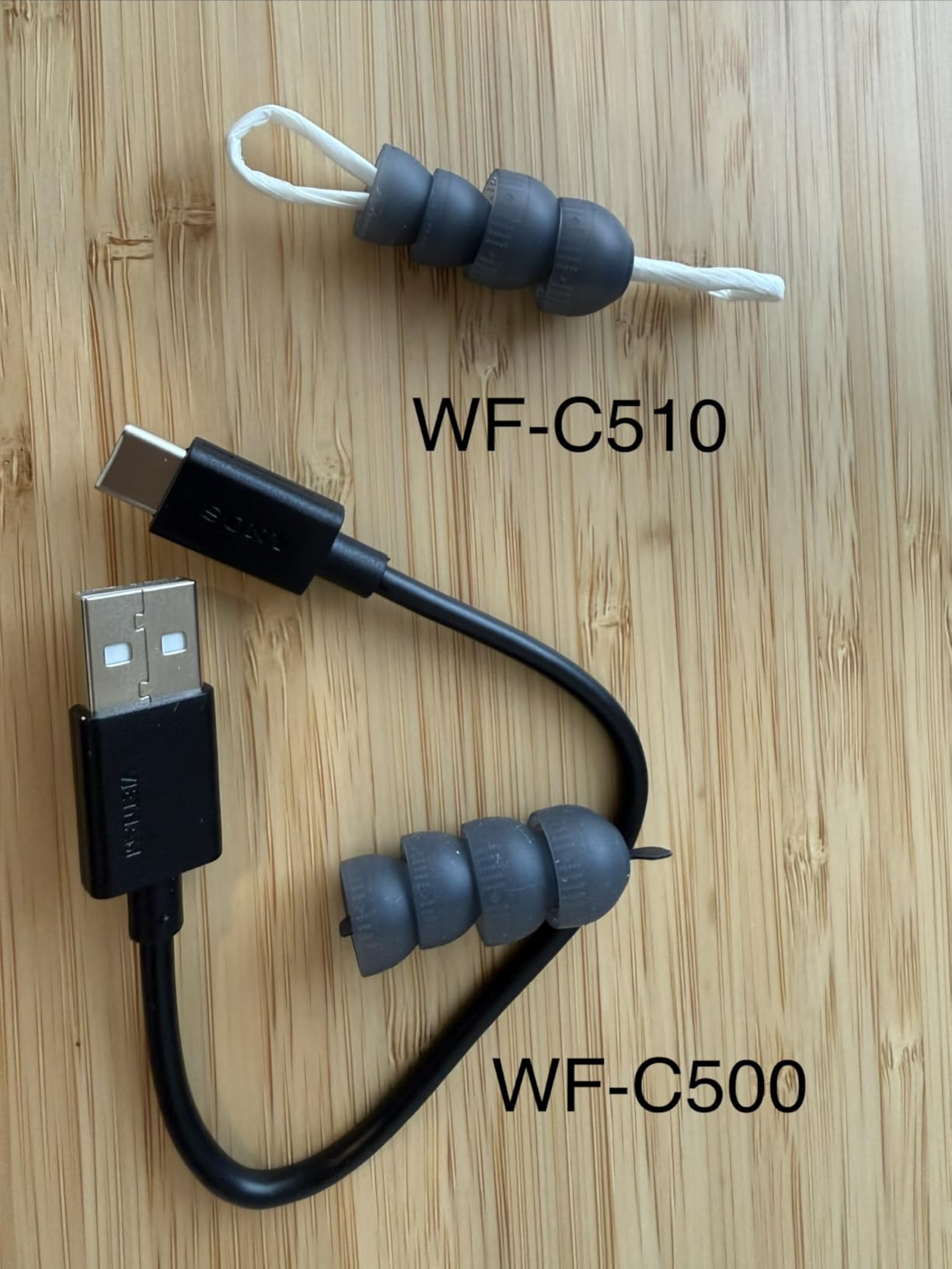 Sony WF-C510 Truly Wireless in-Ear Bluetooth Earbud Headphones with up to 22-Hour Battery, Multipoint-Connection, Mic and IPX4 Water Resistance, Black customer photo 2