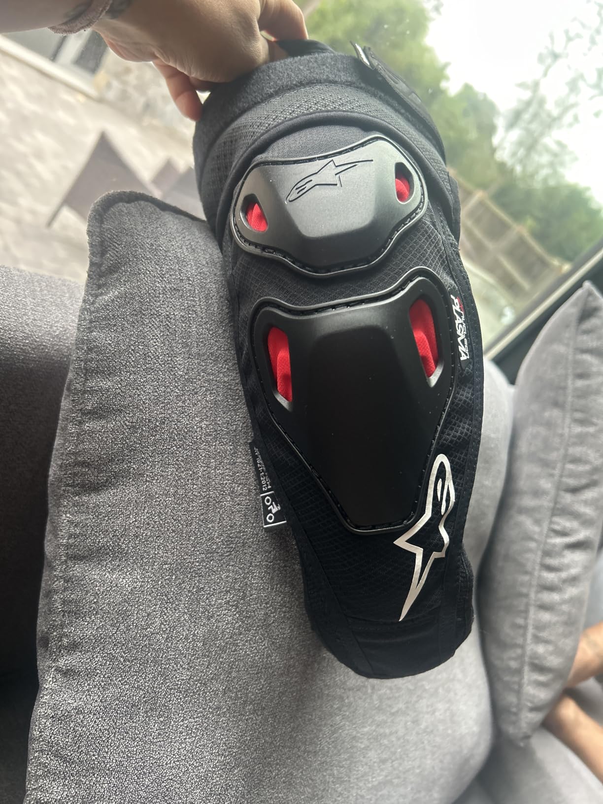 Alpinestars Bionic Pro Plasma Elbow Protectors, LX/L, Black/Red/White customer photo 1