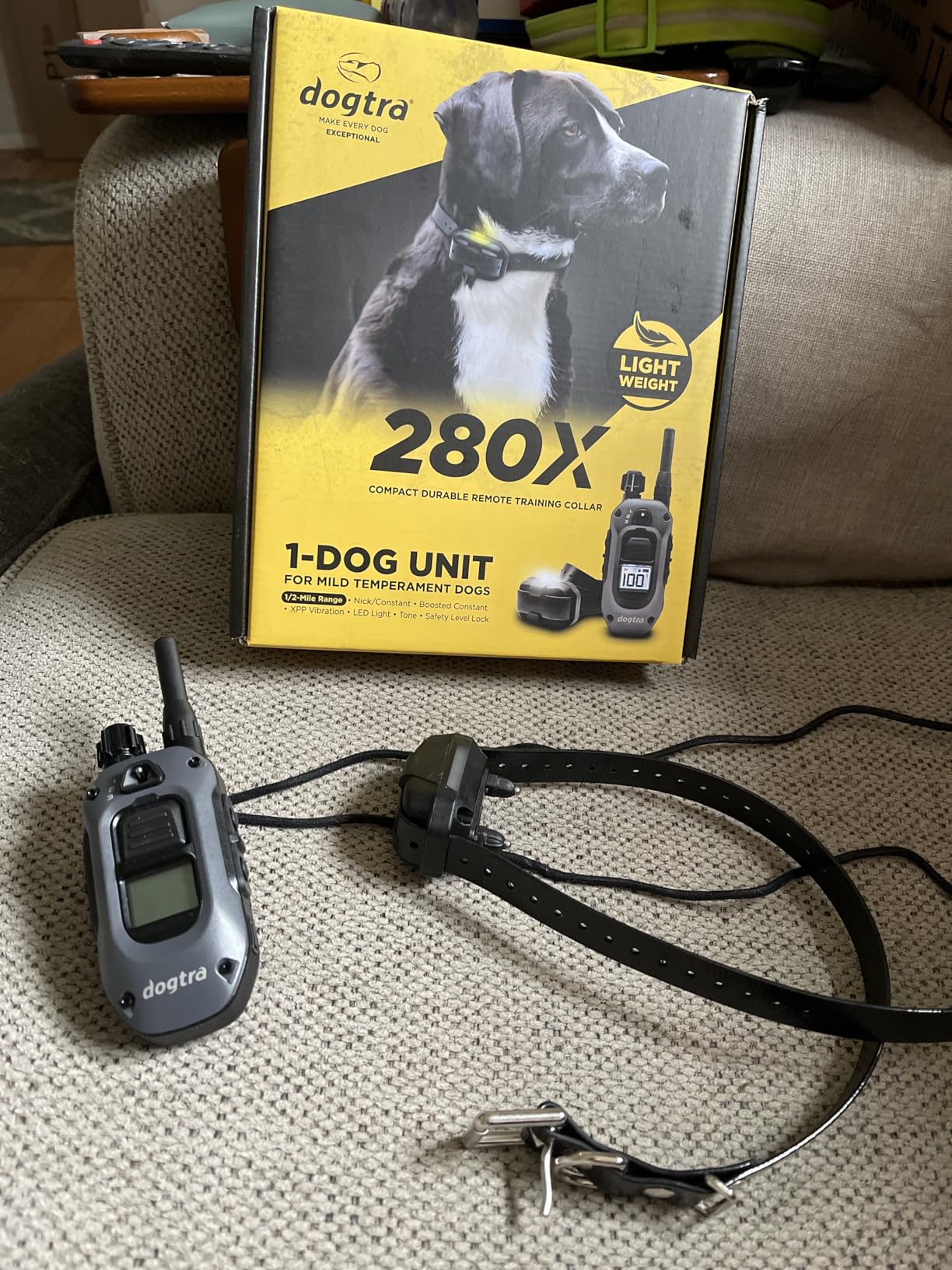 Dogtra 280X E-Collar with Remote [New Edition] 10 lbs+, 1/2 Mile Range, LED Light, 100 Levels of Precise Control for Stubborn Dogs, Waterproof, Boost for Quick Recall, Vibration, Safety Lock & Tone customer photo 2