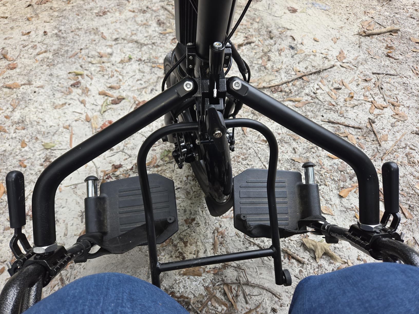 500W Electric Handcycle Wheelchair Attachment, Wheelchair Power Attachment Lightweight, Electric Handbike Hand Cycle, Wheel Chair Tractor Pull Device Portable, 16inch Wheels, 36V 16Ah Lithium Battery customer photo 2
