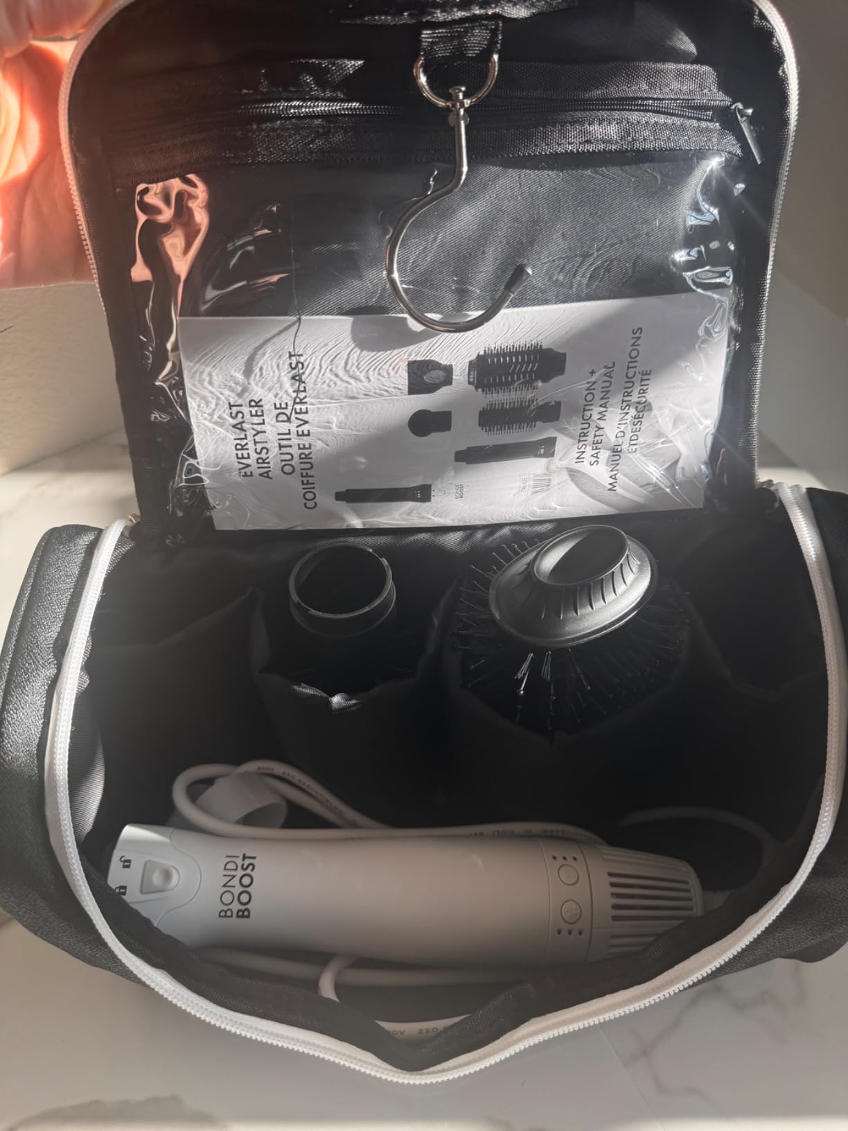 BondiBoost 6-in-1 Everlast Multi Styler & Dryer System - Wet to Dry Hair Styler, Hair Dryer Brush with Curlers, Round Brushes, Dryer & Concentrator Attachments, Versatile Heat & Airflow Settings customer photo 1