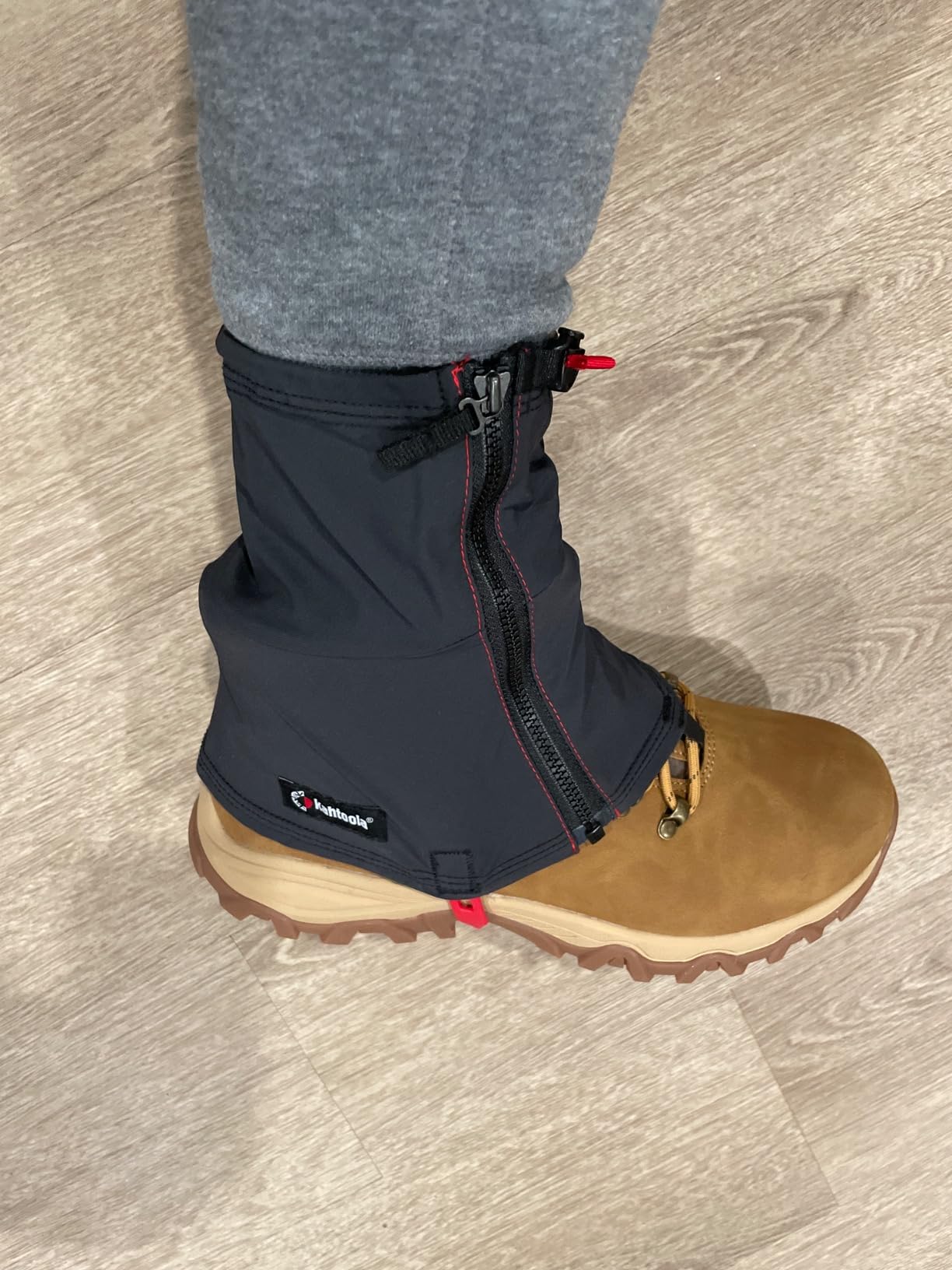 Kahtoola INSTAgaiter Mid Gaiters for Hiking, Trail Running, Mountaineering, Hunting, Rocky Terrain, Mud, Snow & Ice customer photo 2