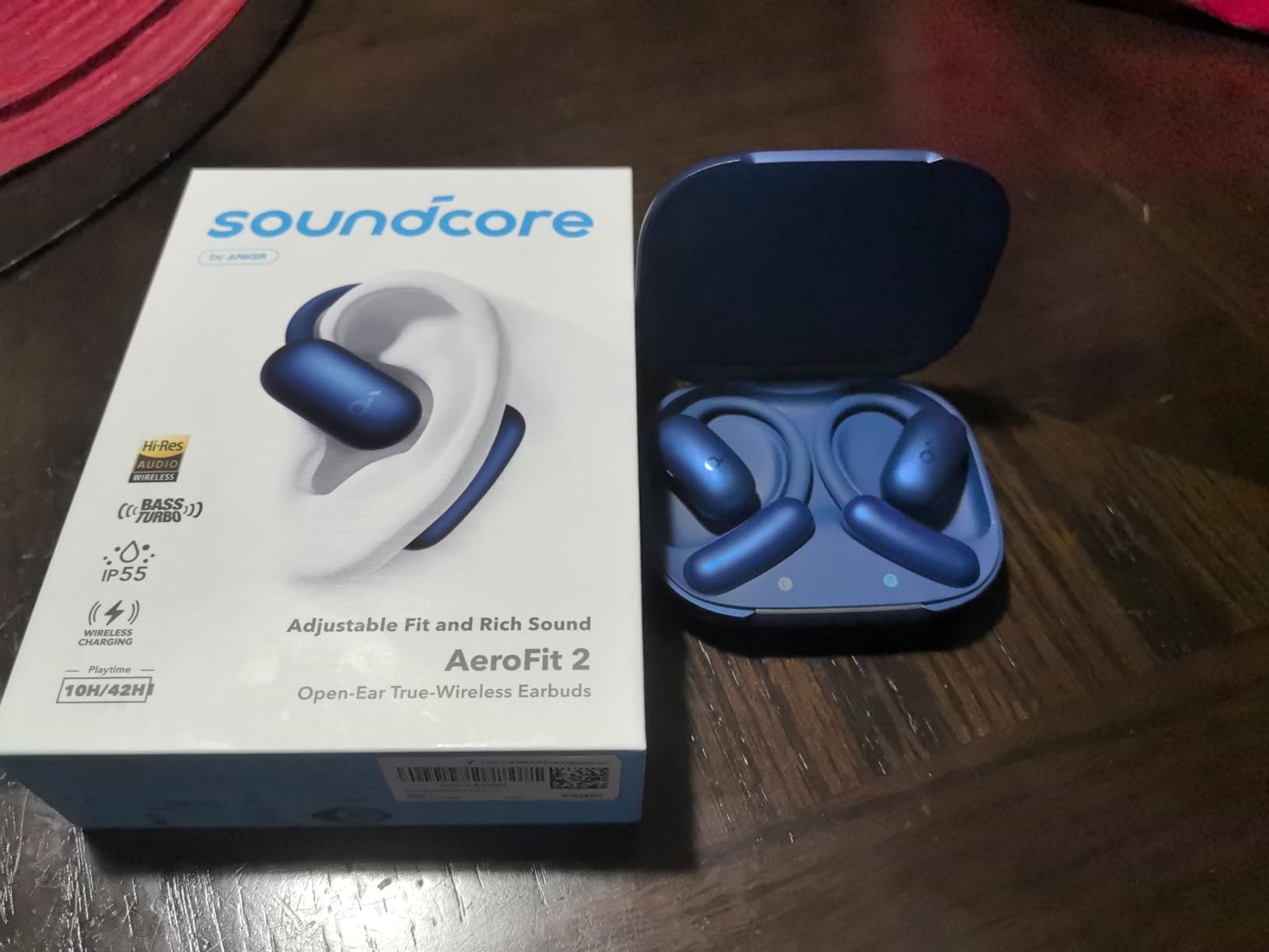 Soundcore AeroFit 2 by Anker, Open-Ear Headphones, Real-Time Translation Earbuds, 4 Adjustable Positions, 2x Richer Bass, Hi-Res, 42H Playtime, IP55 customer photo 1