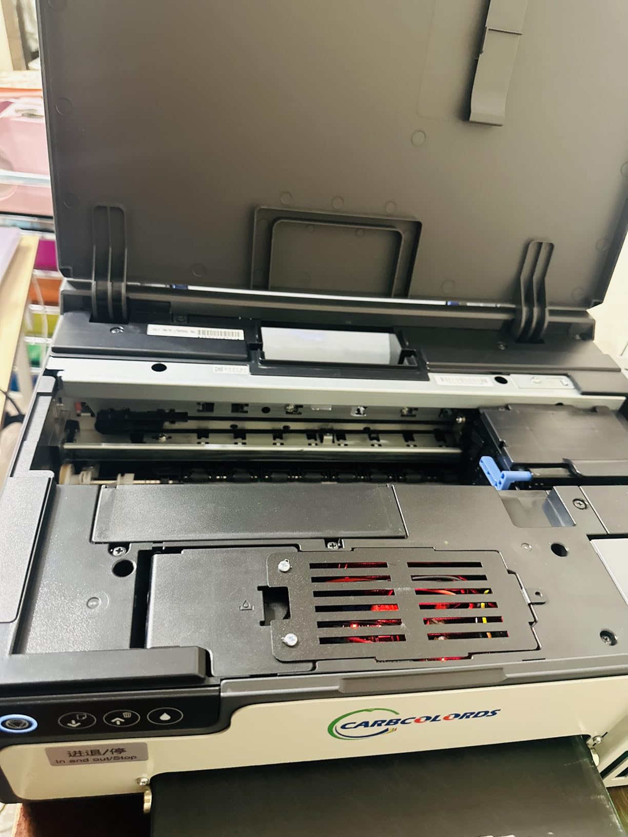 DTF Printer A4 High-Speed Transfer Machine with White Ink Mixing System and Roll Feeder for DIY T-Shirts(DTF Printer+Oven+6 * 250ml Ink+Roll Films+ DTF Powder) customer photo 2