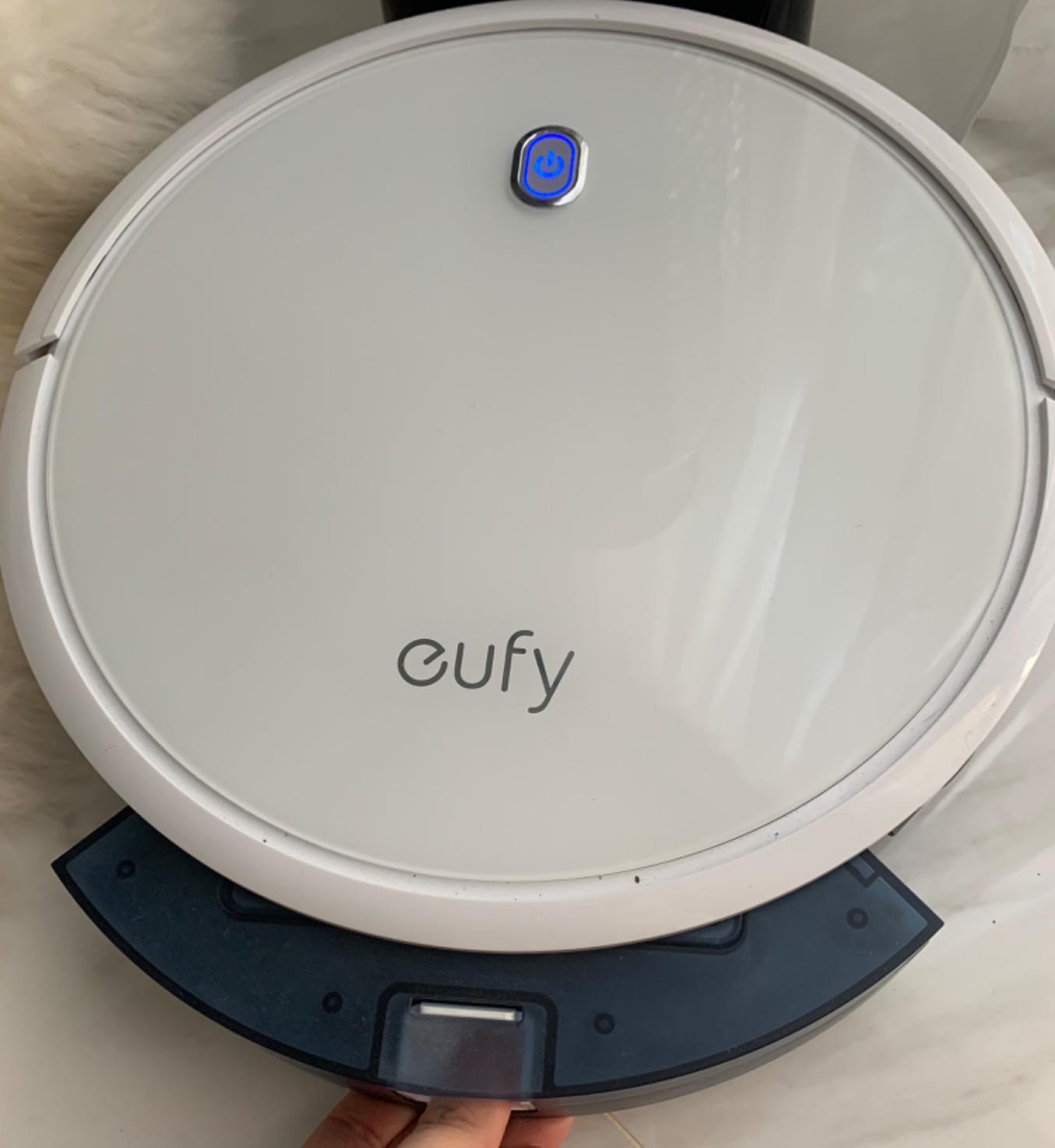 Eufy X10 Pro Omni Robot Vacuum and Mop Combo, 8,000 Pa, Dual Mops with 12 mm Auto-Lift and Carpet Detection, Self-Emptying, White customer photo 1