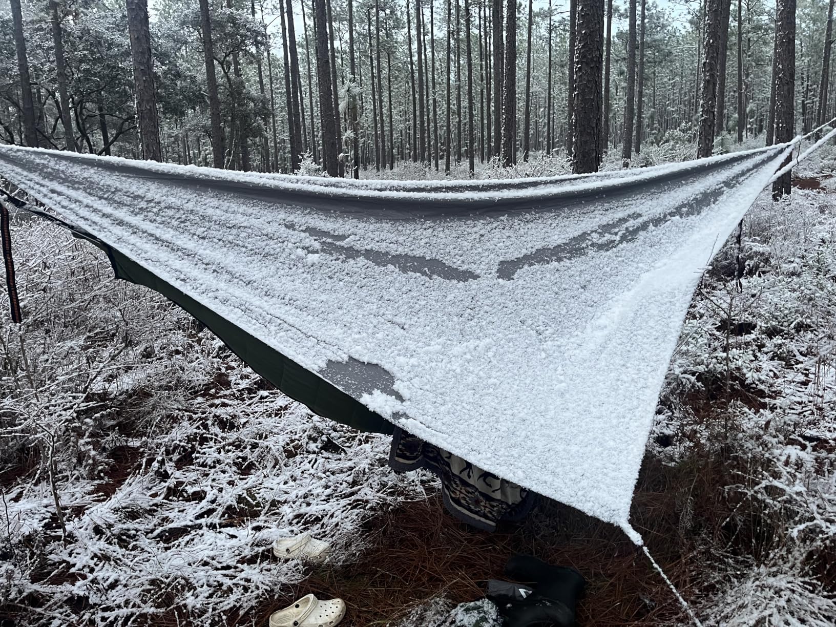 Hammock Underquilt for Camping - Full Length Orange Lightweight Warm Quilt for 3-4 Seasons (41-68°F) - Soft & Durable for Hiking, Backpacking, Beach, Travel - Holds Up to 500lbs customer photo 2