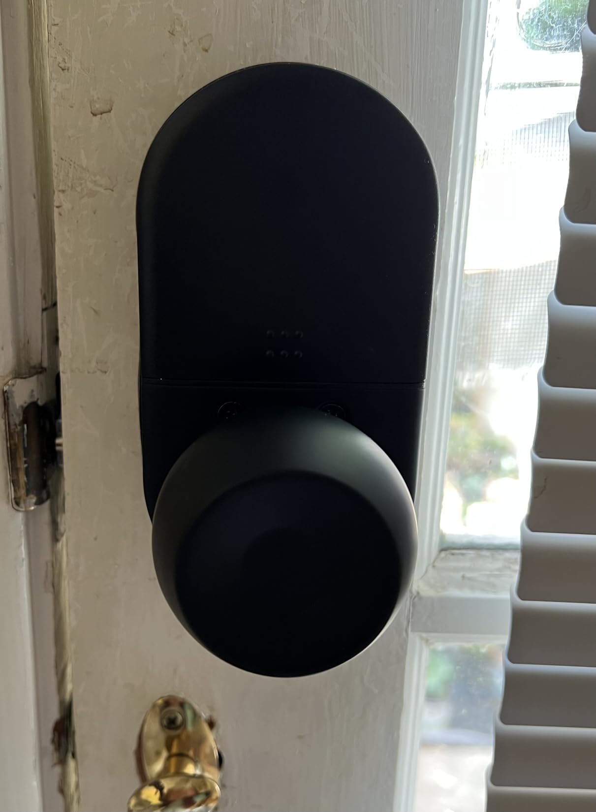 Keypad Smart Door Lock with Knob, Yamiry Keyless Entry Digital Lock with Handle, Fingerprint Electronic Knob for Front Door customer photo 2