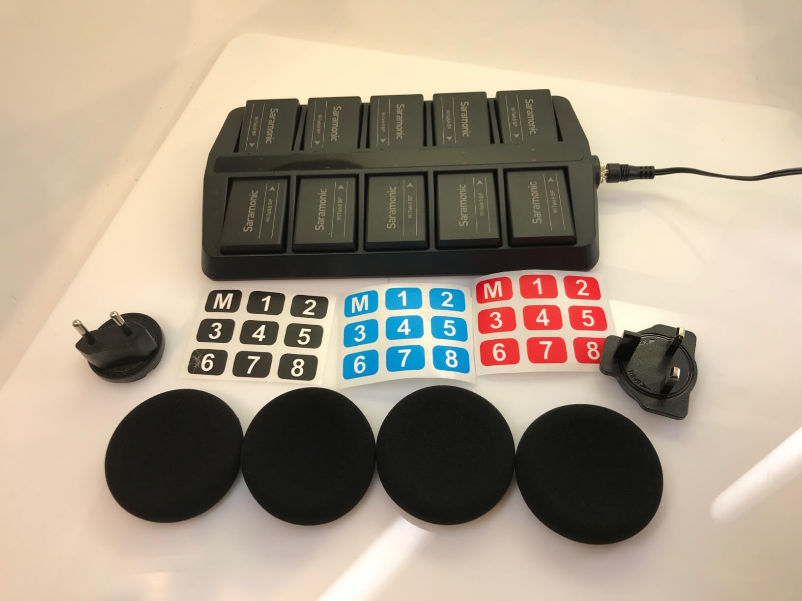 WiTalk9-5S 5-Person 1.9GHz Full-Duplex Wireless Intercom System with 500m Range, expandable to 30 Users, 10 Batteries, 10-Bay Charger & Case customer photo 1