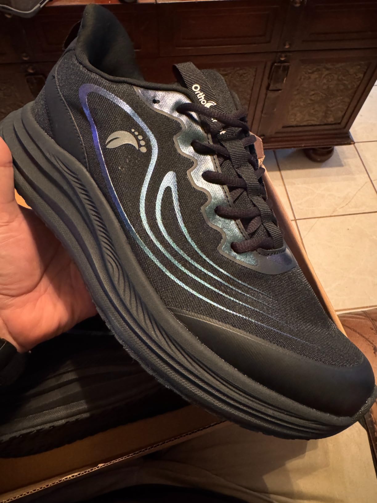 Men's Orthopedic Road Running Sneakers: Comfortable Casual Arch Supports Plantar Fasciitis Orthotic Sports Athletic Shoes customer photo 2