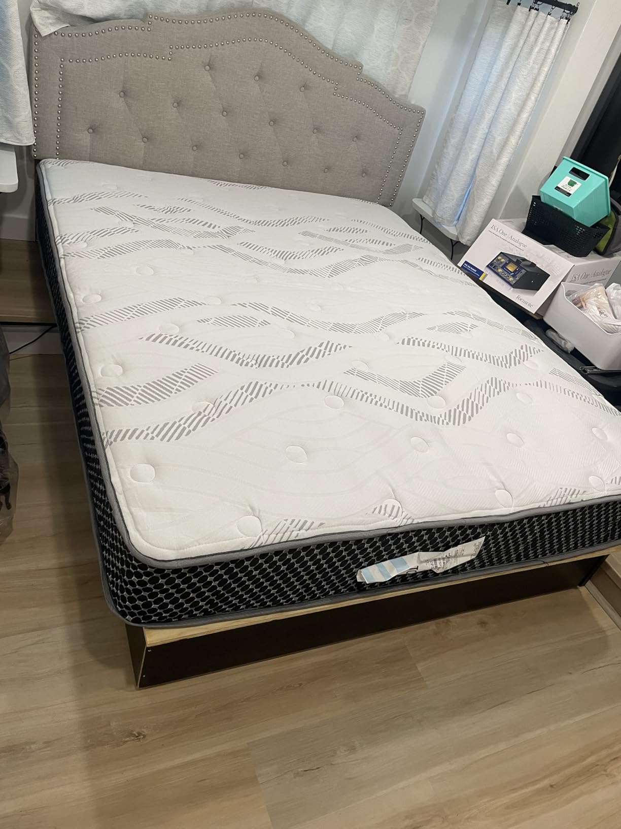 WanderRest Cool Hybrid 10 Inch RV Mattress, Short Queen 60x74, Medium, Cooling Gel Memory Foam & Pocketed Coil Mattress for RV, Camper, or Travel Trailer, Made in USA customer photo 1