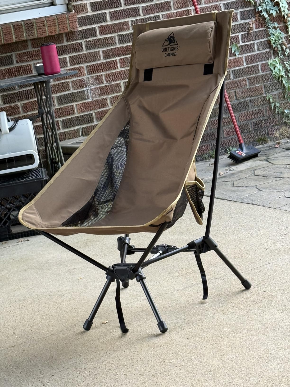 ONETIGRIS Tigerblade High Back Camping Chair with Pillow Design, Comfortable Widened Seat Folding Chair customer photo 1