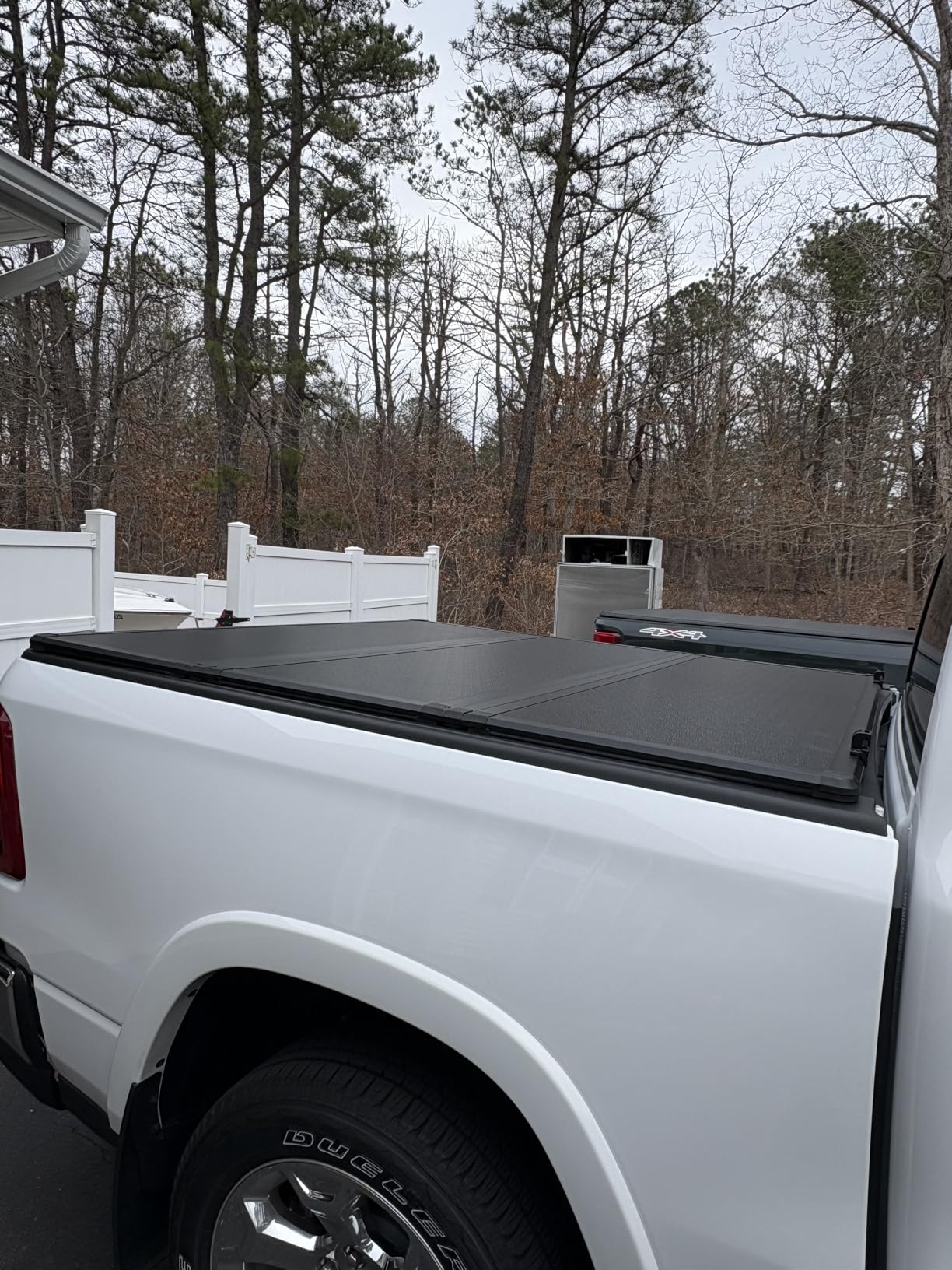 AUTOSAVER88 FRP Hard Tri-fold Truck Bed Tonneau Cover Fits for Dodge Ram 1500 2009-2026 (Classic & New) 5.7ft Bed Without Rambox customer photo 2