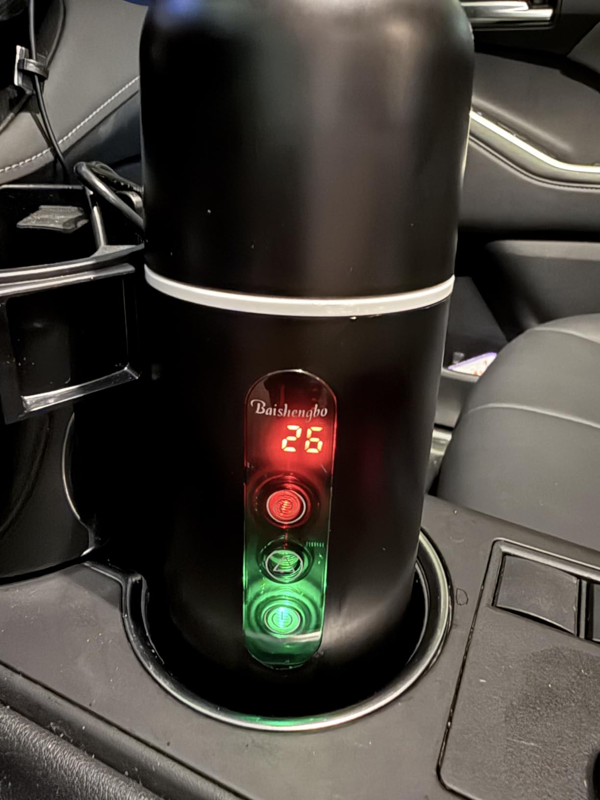 Electric Travel Kettle, 12V/24V Car Coffee Warmer Kettle, Portable Hot Water Boiler, Small Hot Water Heater with Built-in Magnetic Induction Stirring customer photo 1