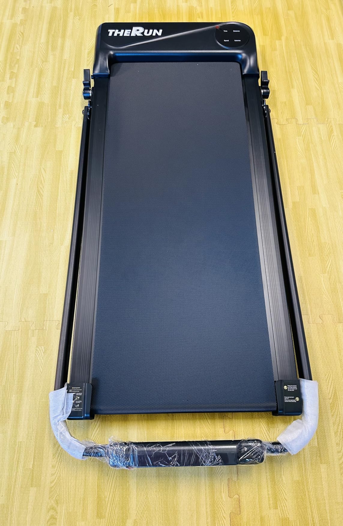 THERUN Walking Pad, 2 in 1 Foldable Treadmills for Home, 2.5HP Under Desk with Handle Bar, 16