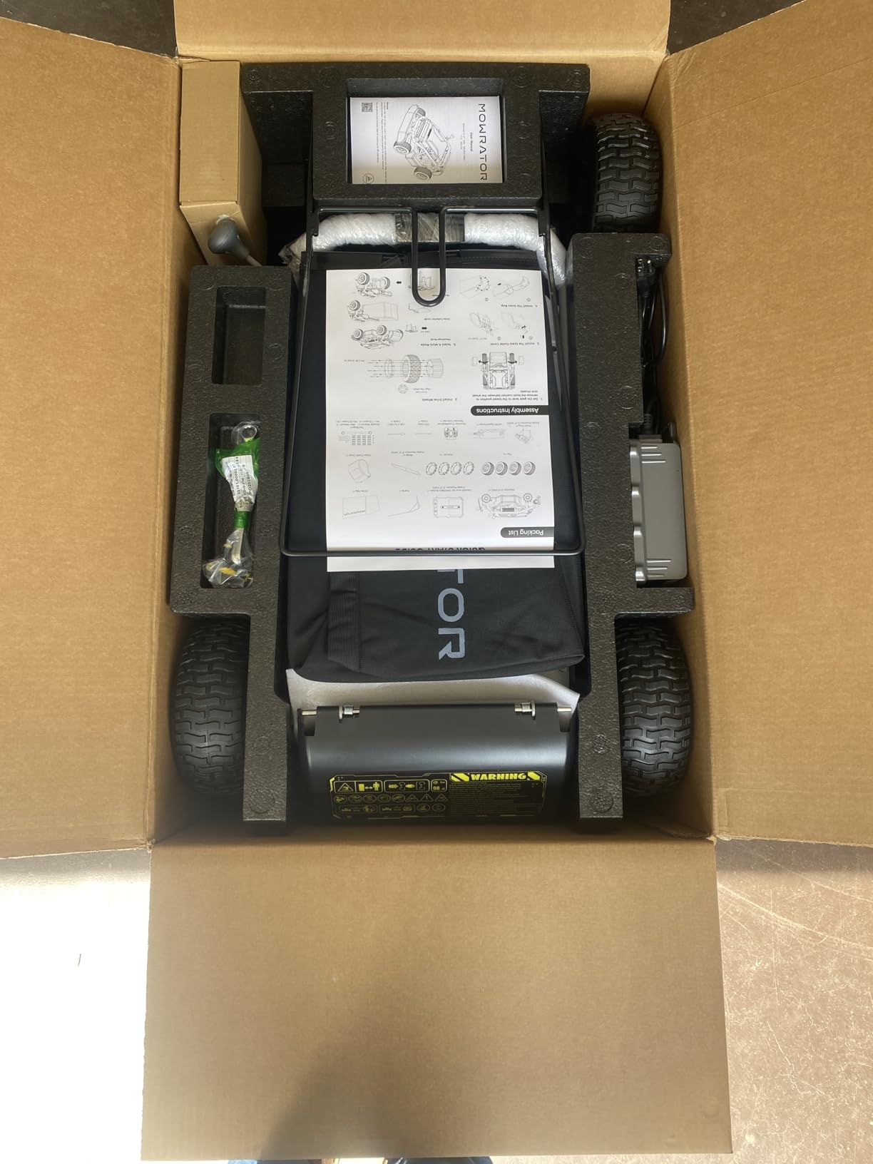 Mowrator S1 4WD 12Ah Remote Control Lawn Mower, All-Season Yard Care, 75% (37 Degree) Slope Climbing, 21 Inch Cutting Width, 1.5-4.3 Inch Adjustable Cutting Height, Up to 0.75 Acres customer photo 2