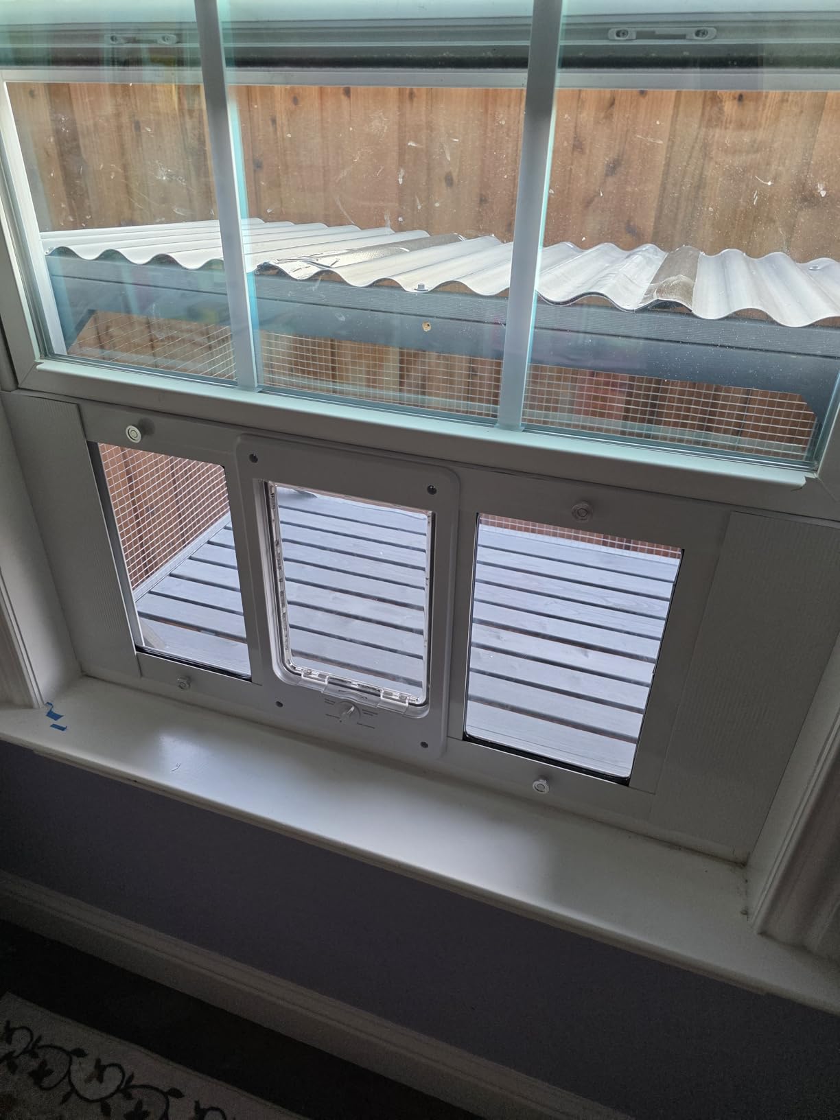 Catio Outdoor Cat Enclosure Window Perch for Sunbathing, Napping, Overlooking Hammock customer photo 2