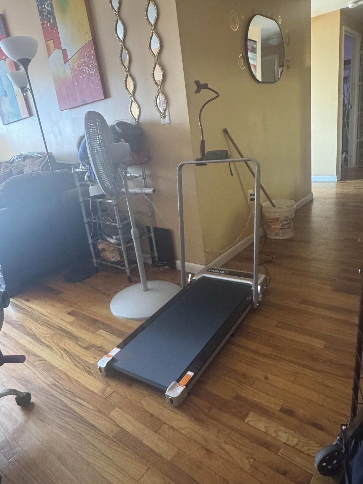 Walking Pad Treadmill for Home, Incline Walking Pad with Handle Bar customer photo 2
