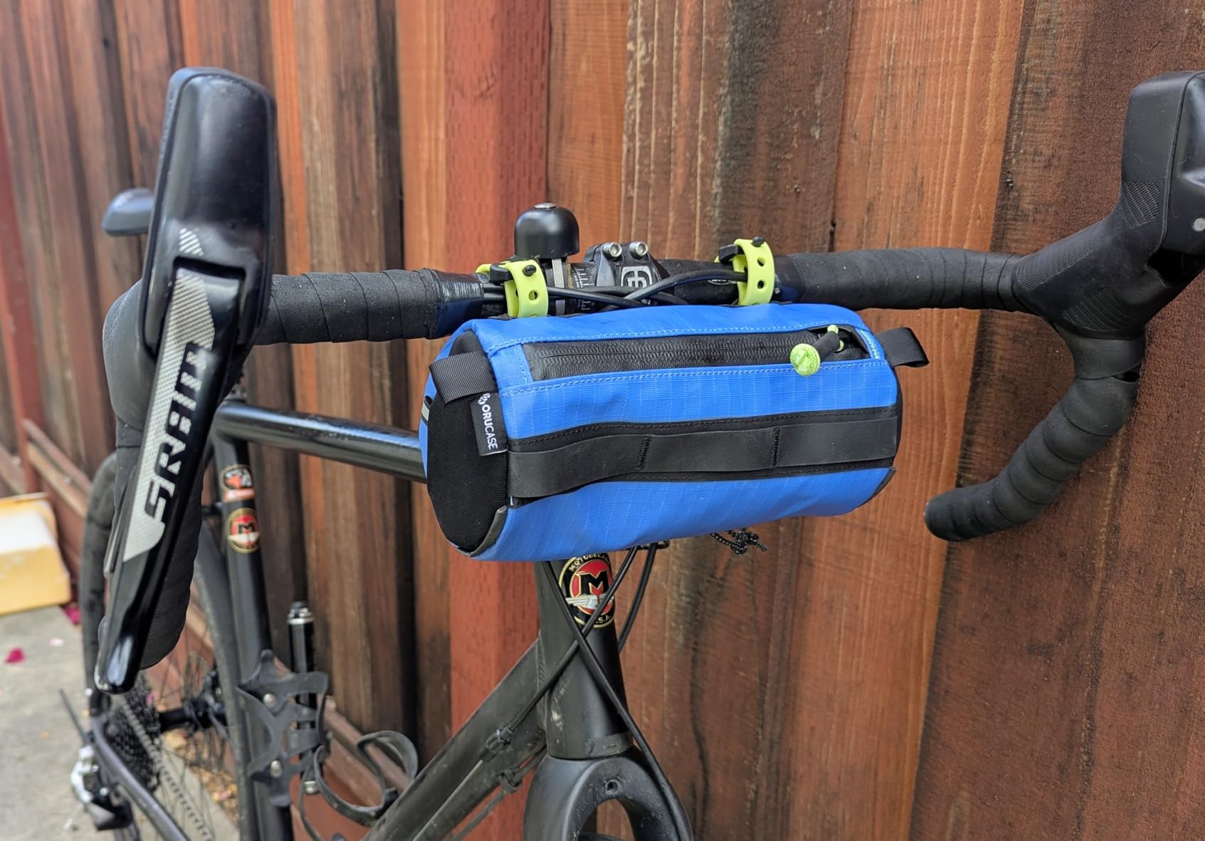 ORUCASE Smuggler HC Handlebar Bag - Premium Bike Handlebar Storage for Road, Gravel & MTB - Waterproof Recycled TPU Ripstop, Insulated, High-Structure Bar Bag - 3L customer photo 2