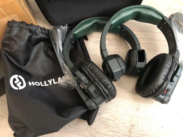 Hollyland Solidcom SE PRO 9-Users ENC Noise Cancellation Wireless Intercom Headset System 1312ft Team Communication with 3.5mm Single Ear Headset for Movie Shoot Live Show (1.9GHz Version) customer photo 2