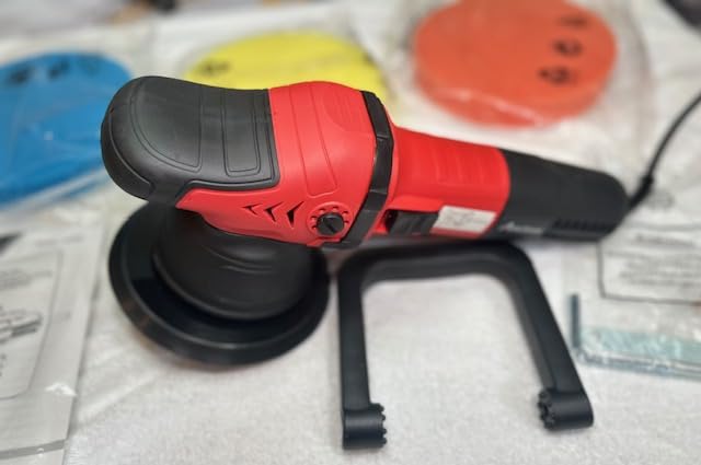 AVID POWER Dual Action Car Buffer Polisher, 6 Inch Orbital Polisher for Car Detailing with 6 Variable Speeds, Detachable Handle & 3 Polishing Pads customer photo 1