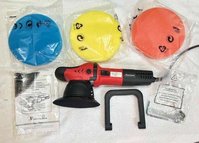 AVID POWER Dual Action Car Buffer Polisher, 6 Inch Orbital Polisher for Car Detailing with 6 Variable Speeds, Detachable Handle & 3 Polishing Pads customer photo 2