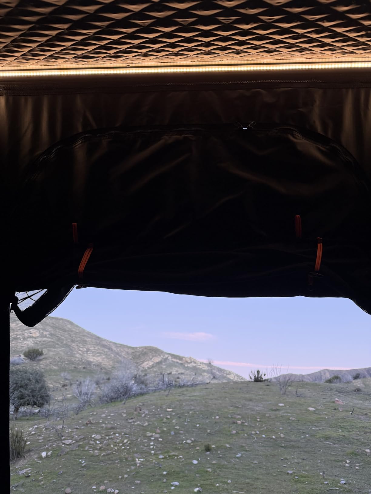 Explorer Pro Rooftop Tent Hard Shell with USB Outlet, Side Awning, Replaceable Netting Curtain & Luggage Racks for 4 Season Camping customer photo 2