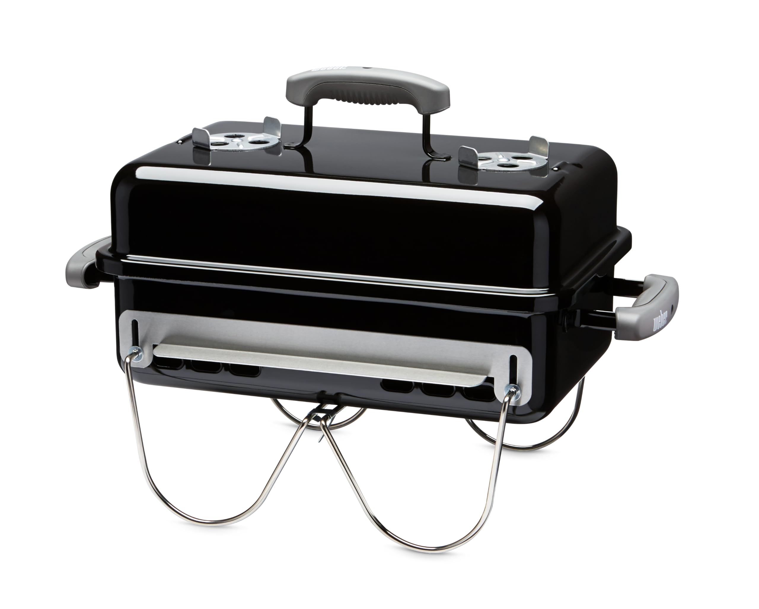 Weber Go-Anywhere Charcoal Grill - Compact Portable BBQ Grill for Camping, Tailgating & Outdoor Cooking with 2-Piece Cooking Grate & Precise Airflow Dampers customer photo 2