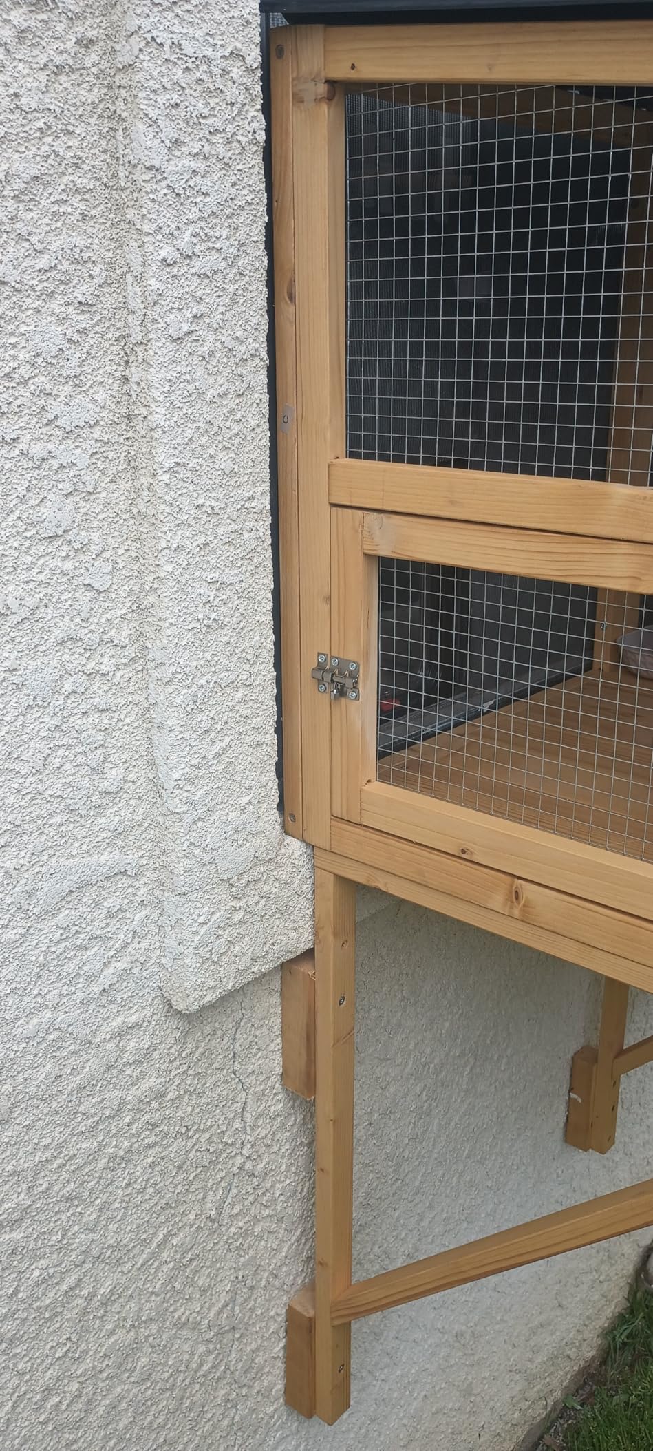 Cat Catio, Cat Window Perch for Large Cats - Catio Outdoor Cats Enclosure Windows, Patio Window Box Hommock for Sunbathing, Napping, Outside Wooden Catios for Indoor Kittens (Gray) customer photo 1