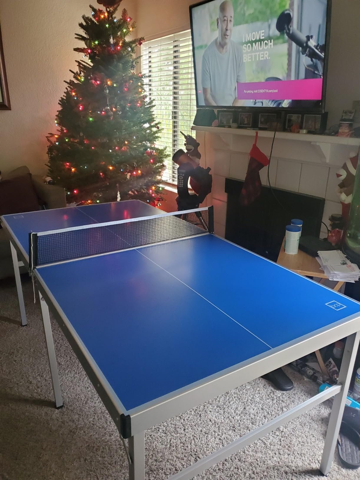 Best Choice Products Portable Ping Pong Table, Mid-Size Folding Indoor Outdoor Table Tennis w/ 2 Paddles, 4 Balls Included customer photo 2