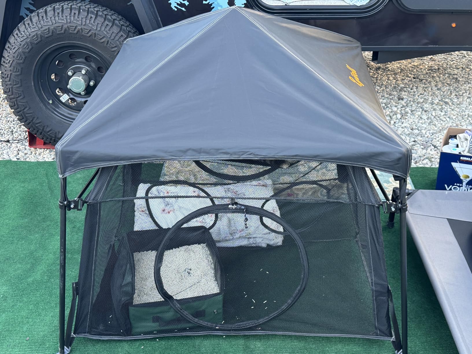 Extra Large Catio Outdoor Cat Enclosure Rywell 2-Tier Cat Tent for Patio, Balcony, Indoor & Camping, Foldable Outdoor Cat Playpen with Windows, Weatherproof Sunproof (Carry Bag Included) customer photo 2
