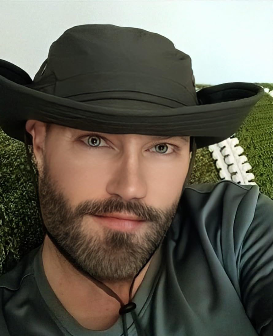 Sun Hats for Men Fishing Hat UPF 80+ Foldable Wide Brim Outdoor Hiking Beach Summer Hats customer photo 2
