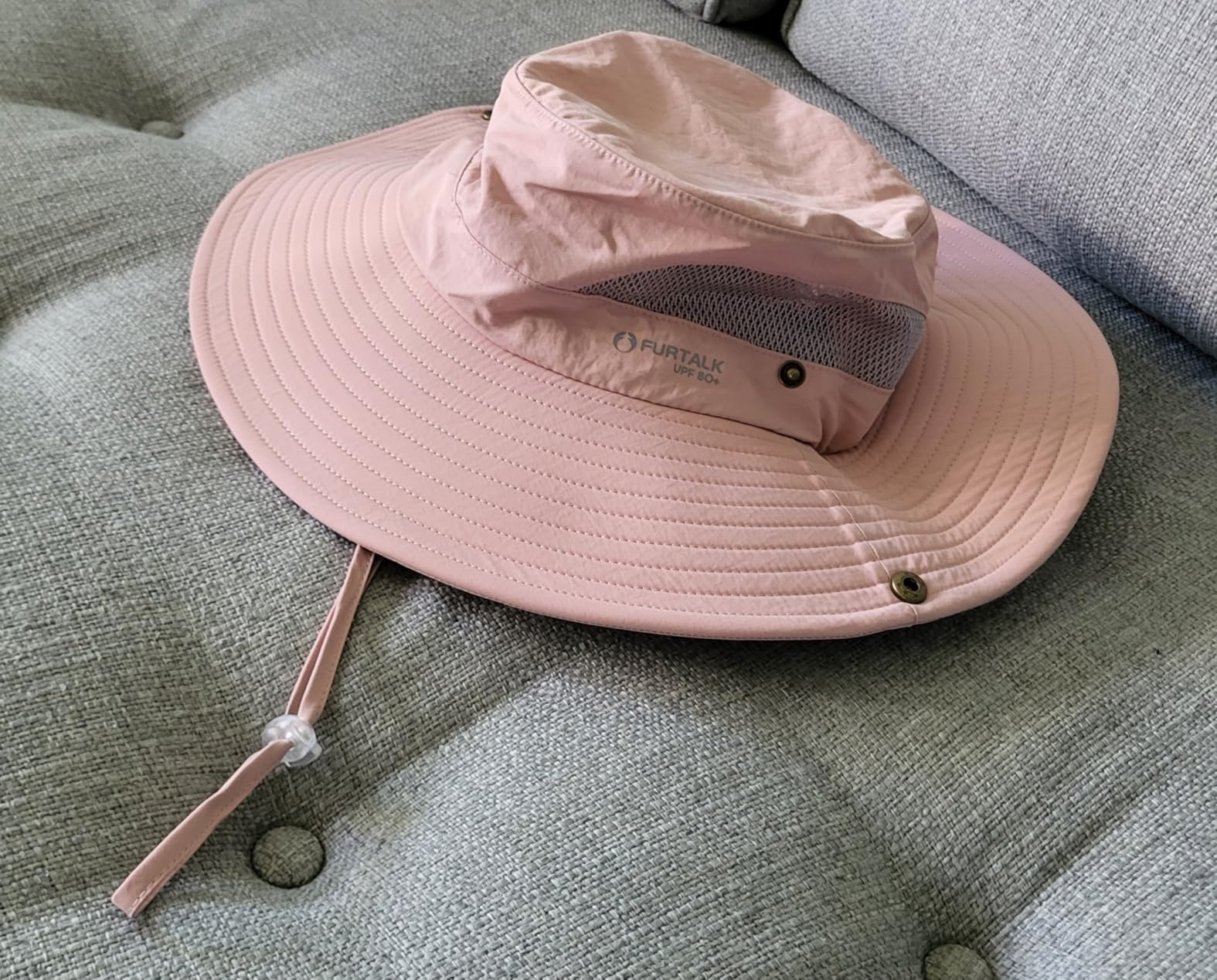 FURTALK Womens Sun Hat with Ponytail Hole Beach Hiking Summer Wide Brim UPF 80+ Outdoor Protection Foldable Bucket Hat customer photo 1