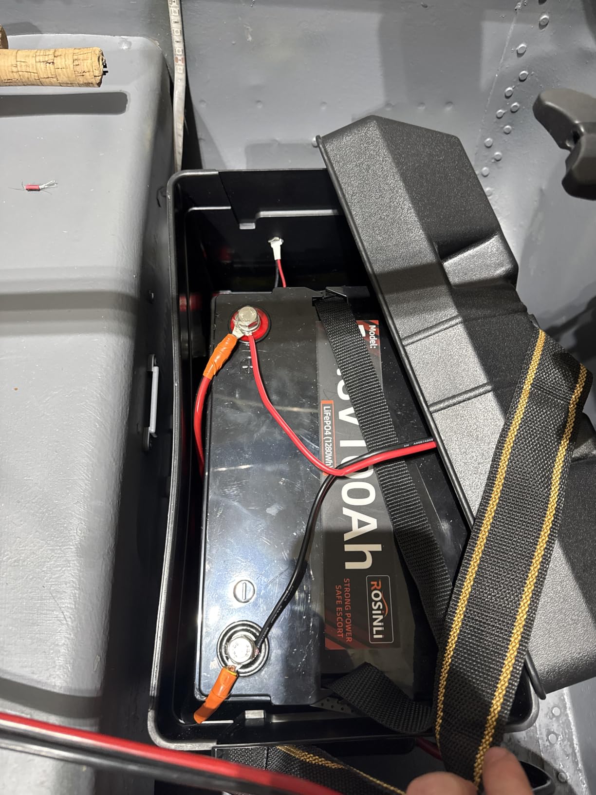 12V 100Ah BCI Group 24 LiFePO4 Battery, Built in 100A BMS, Max. 15000 Deep Cycle Lithium Rechargeable Battery for RV, Trolling Motor, Camping, Marine, Solar, Home Energy Storage customer photo 1