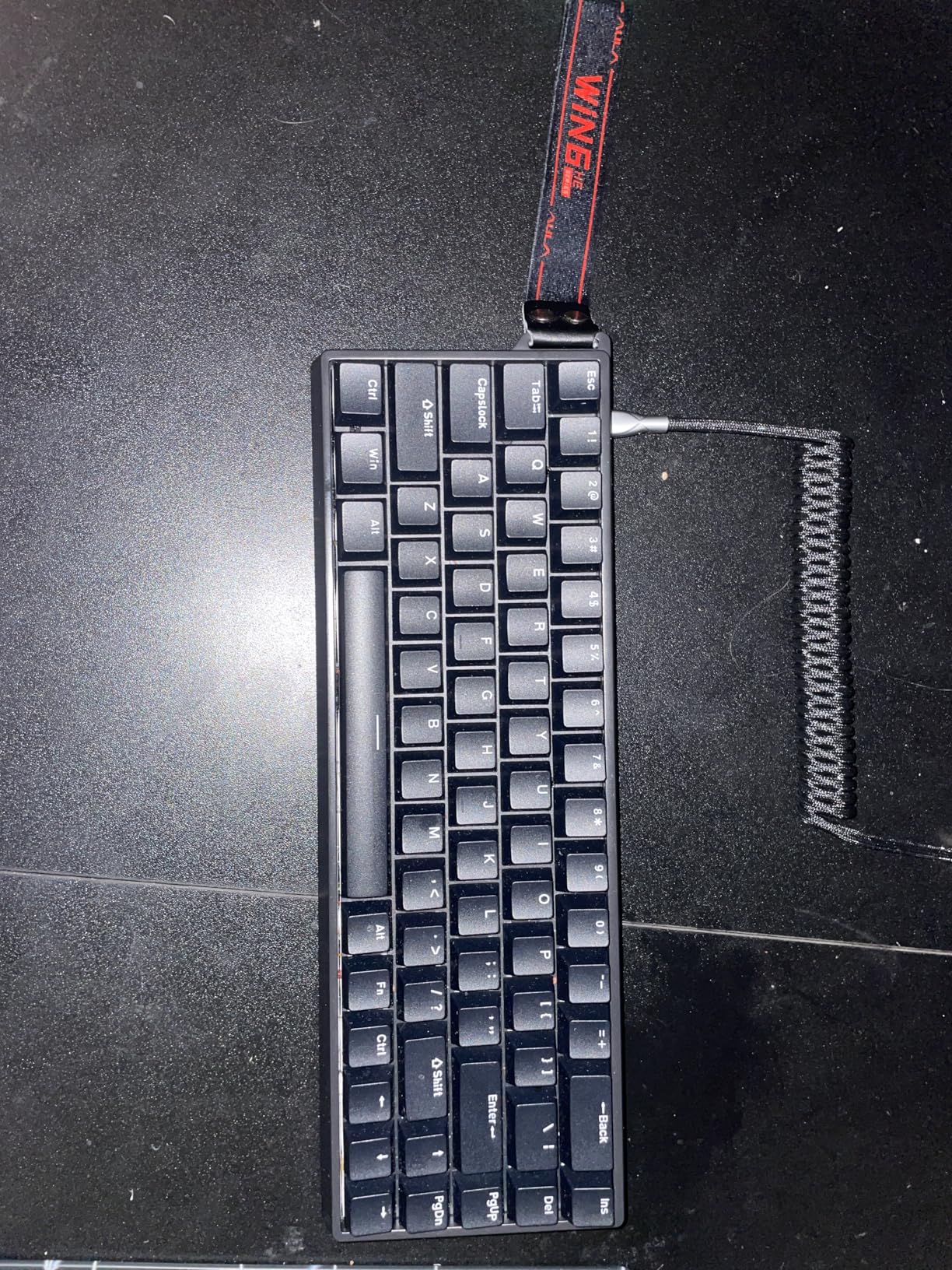AULA WIN68 HE Mechanical Gaming Keyboard 60%, Hall Effect Magnetic Switch, Fast Trigger Mode Adjustable Actuation, 8000Hz Polling Rate, RGB Backlit, Wired Black Keyboard customer photo 2